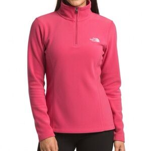 THE NORTH FACE I Pullover Fleece Pink Medium 1/2 Zip